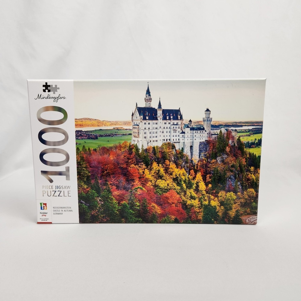 New Sealed Hinkler Mindbogglers 1000 pc Puzzle Neuschwanstein Castle Germany‎